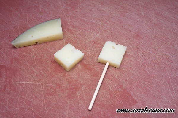 Piruletas de queso