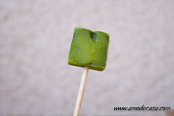 Piruleta de queso de cabra y perejil