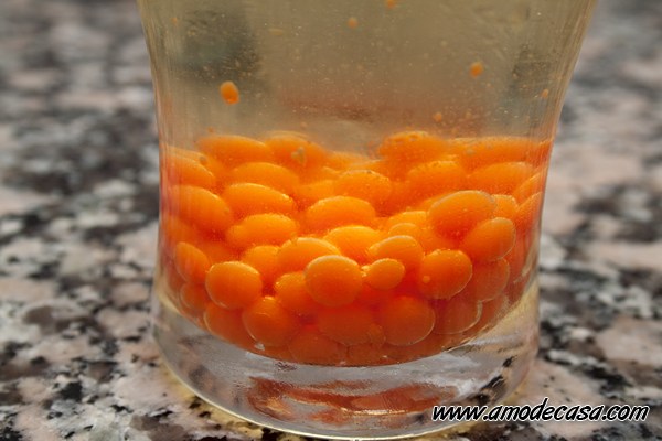 Esferas de tomate