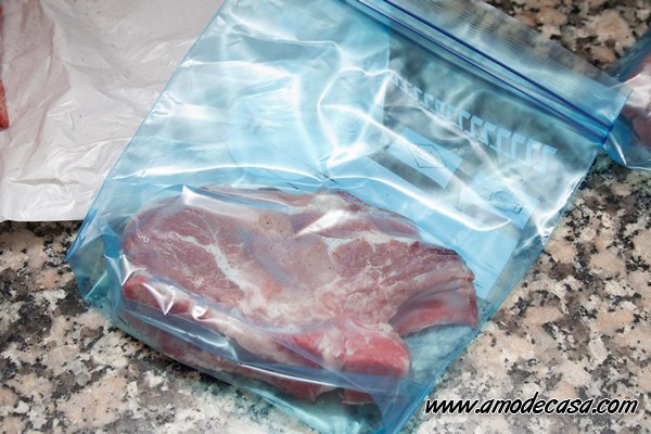 Chuleta de cerdo a baja temperatura