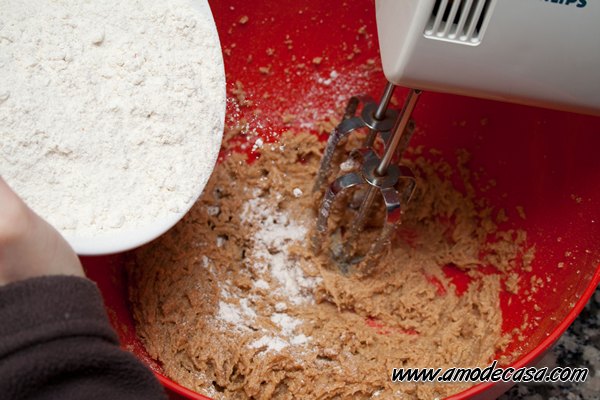 Ingredientes para las galletas de chocolate, pistachos y sal